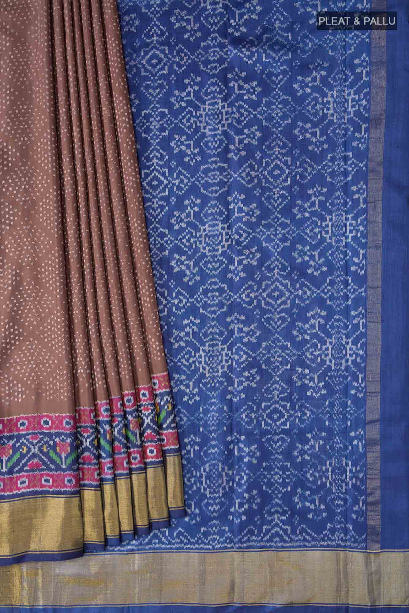 Brown Rajkot Patola Silk Saree