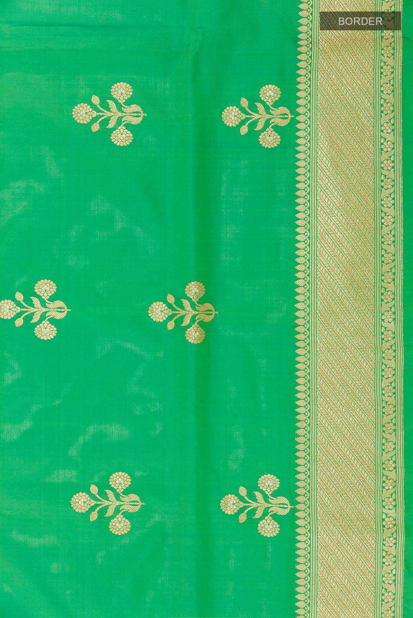 Green Banarasi Silk Saree
