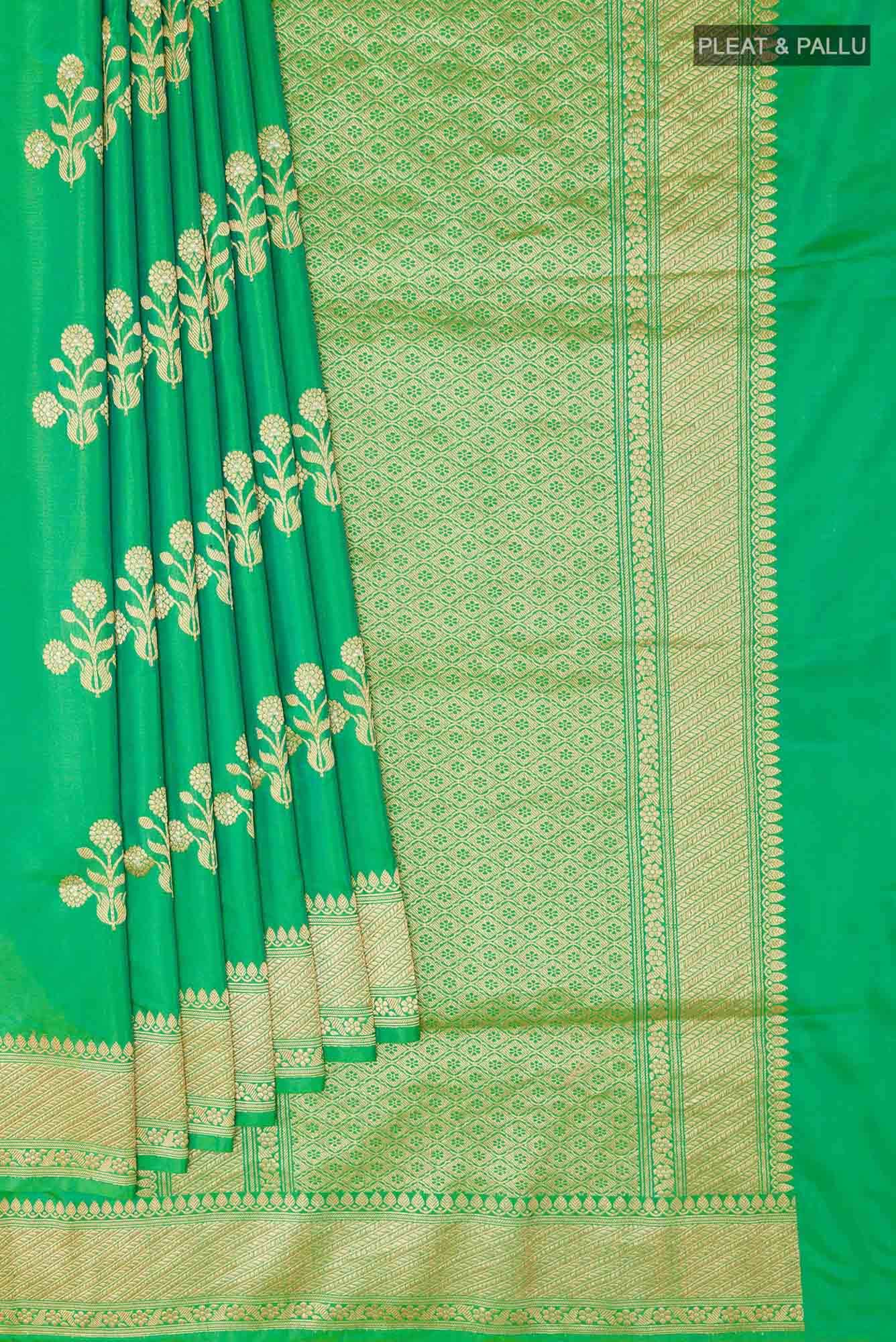 Green Banarasi Silk Saree