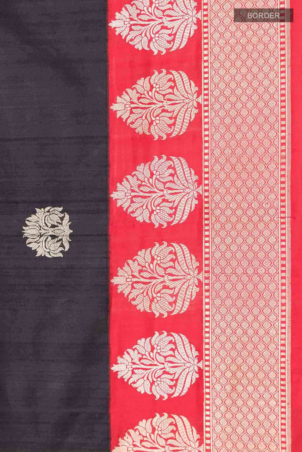 Black Banarasi Silk Saree