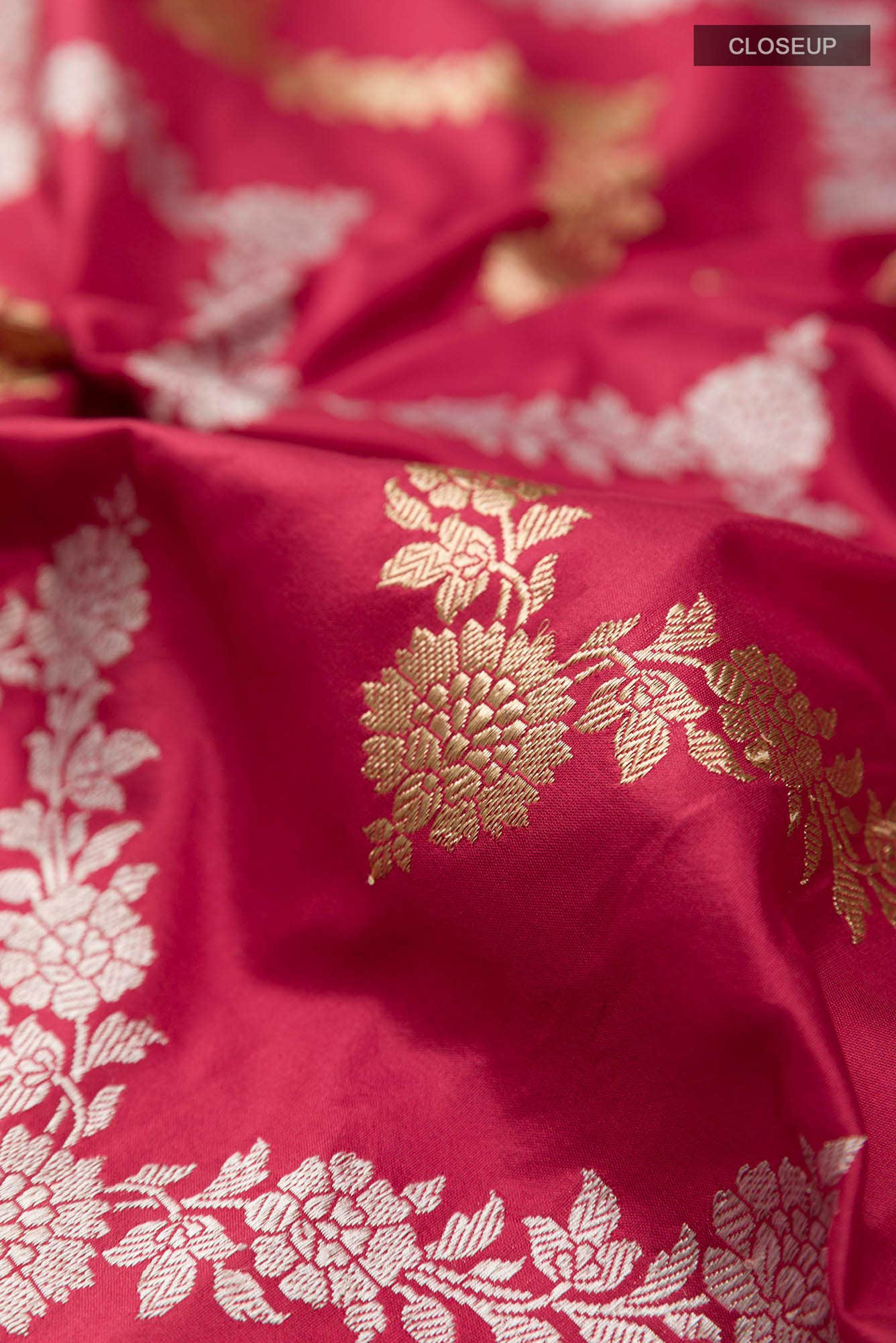 Maroon Banarasi Silk Saree