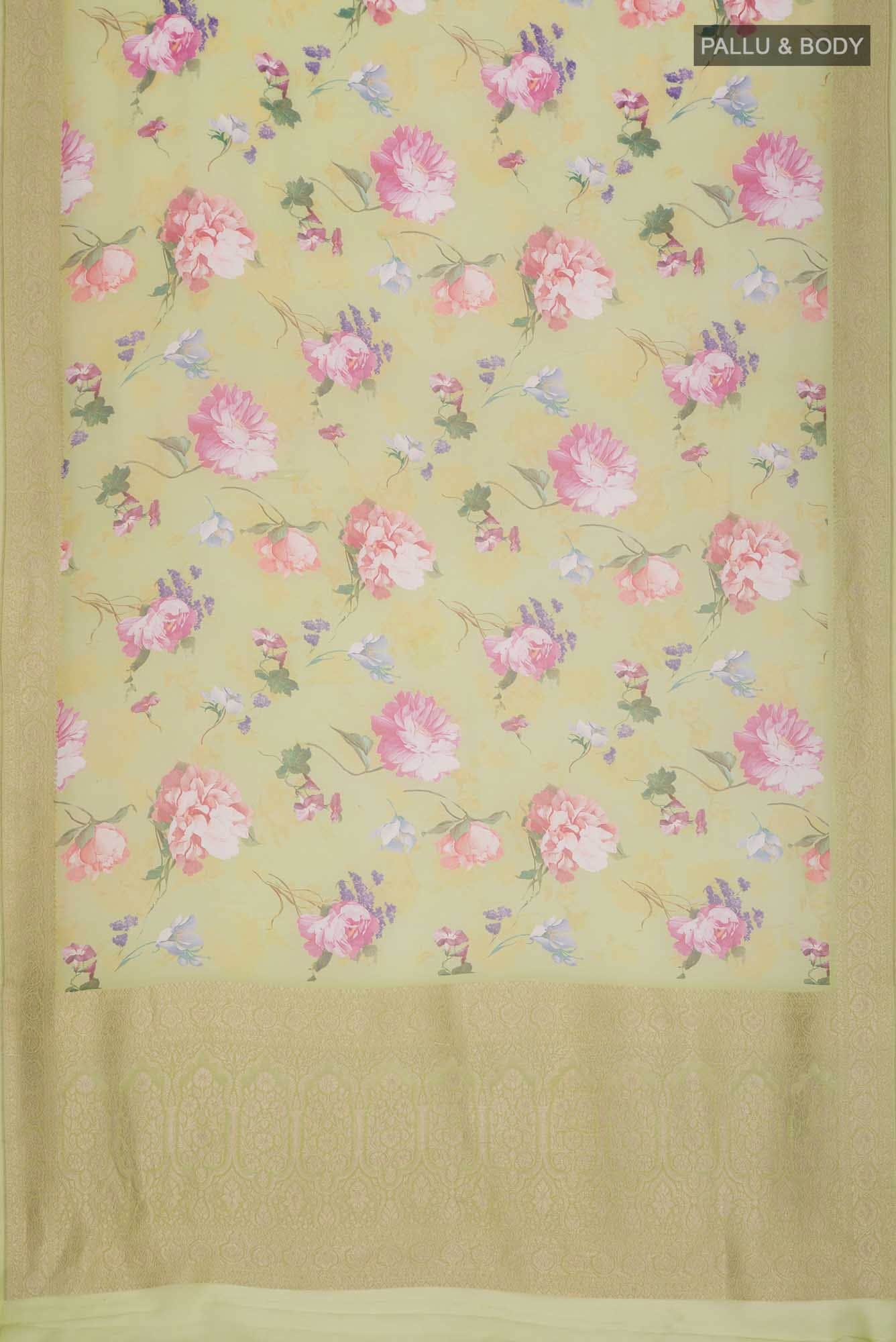 Light Green Georgette Saree