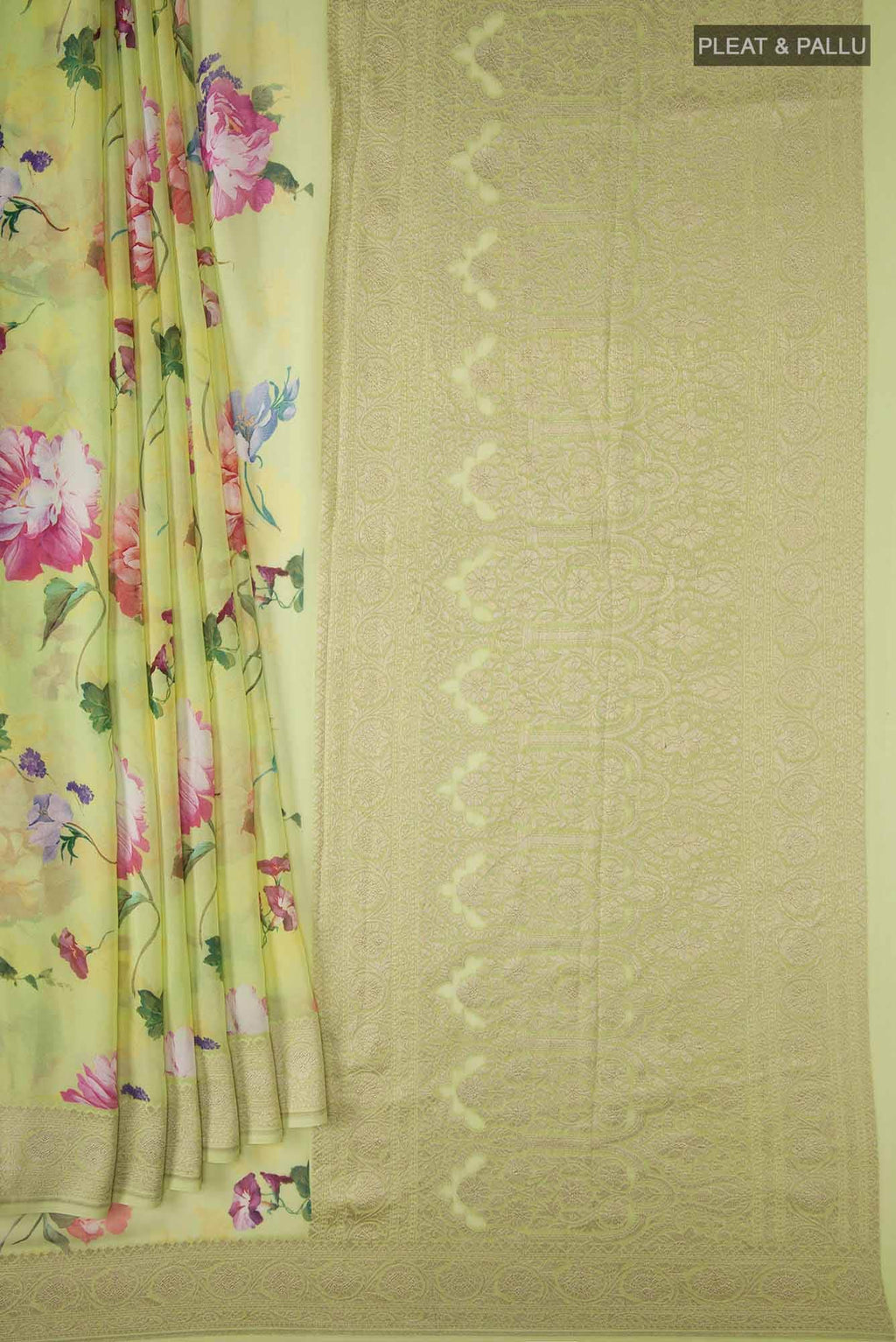 Light Green Georgette Saree