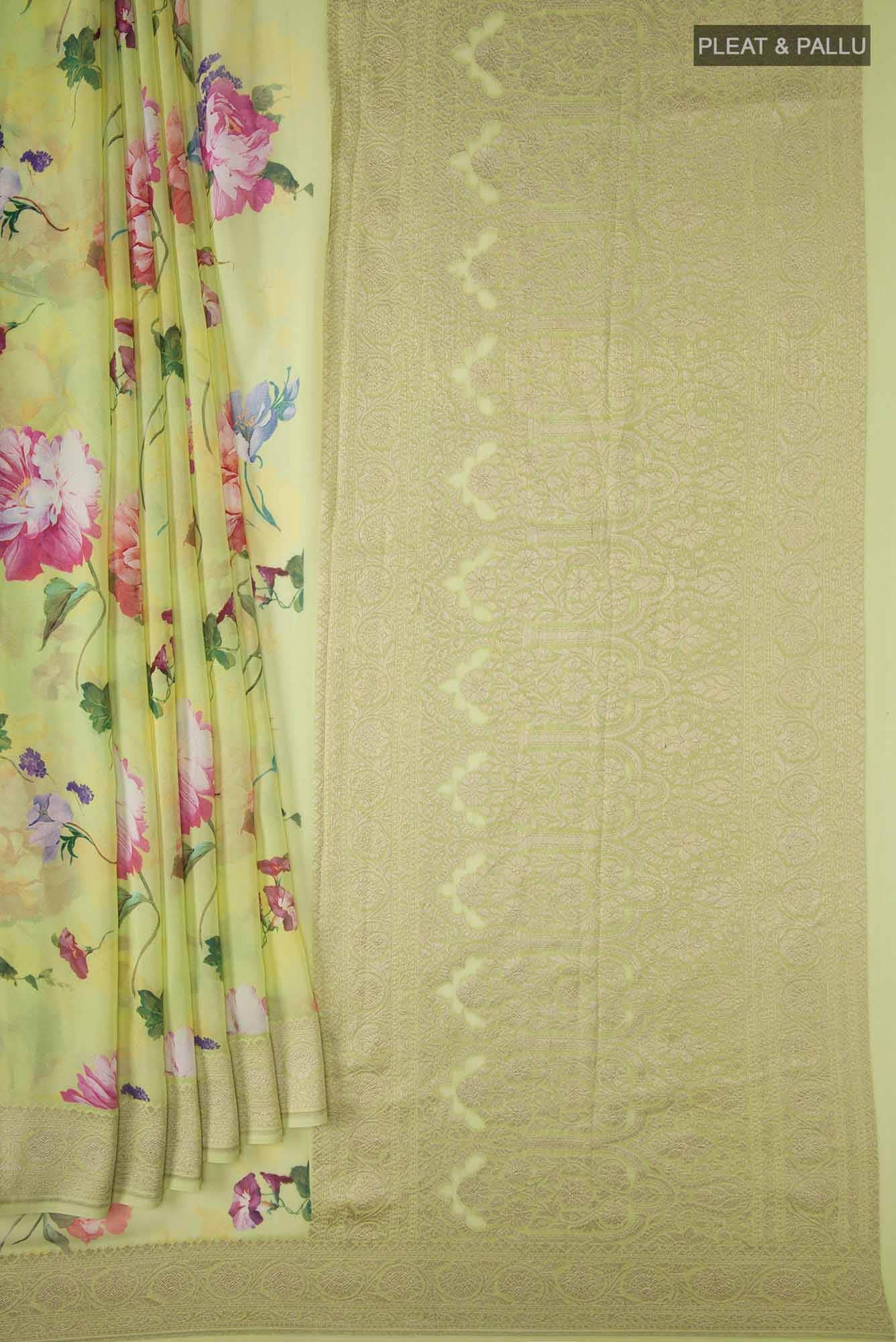 Light Green Georgette Saree