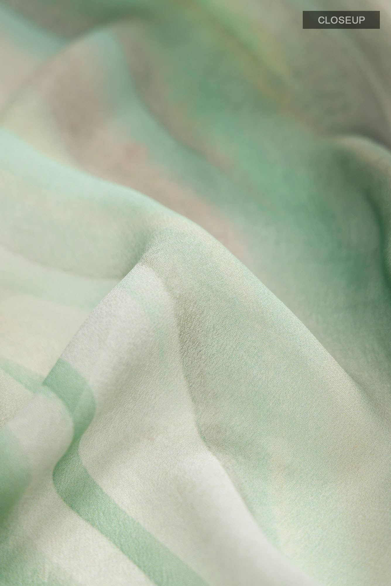 Green Banarasi Georgette Saree
