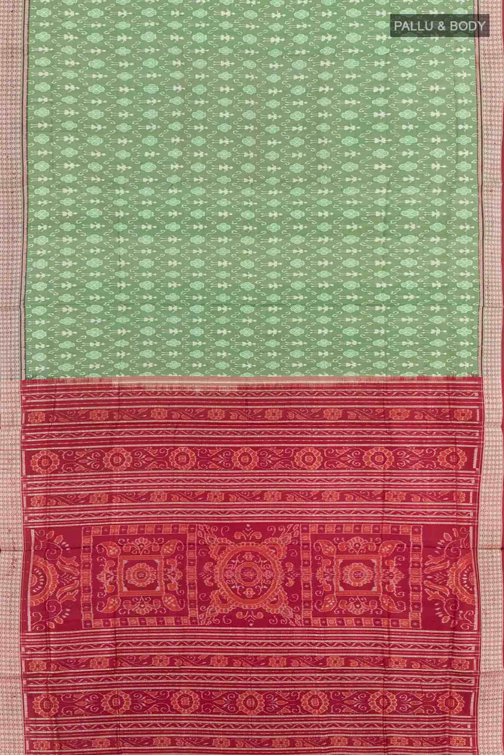 Green Orissa Ikat Saree