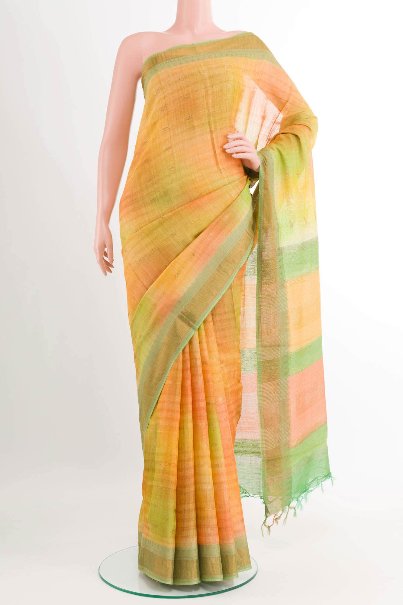 Multi Tussar Saree