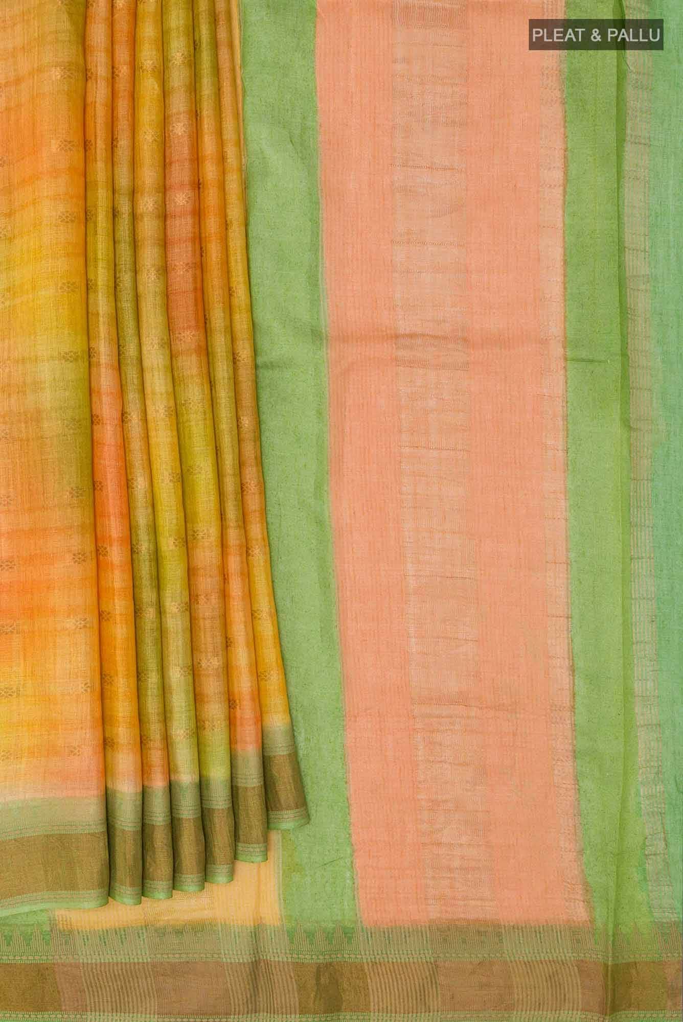Multi Tussar Saree