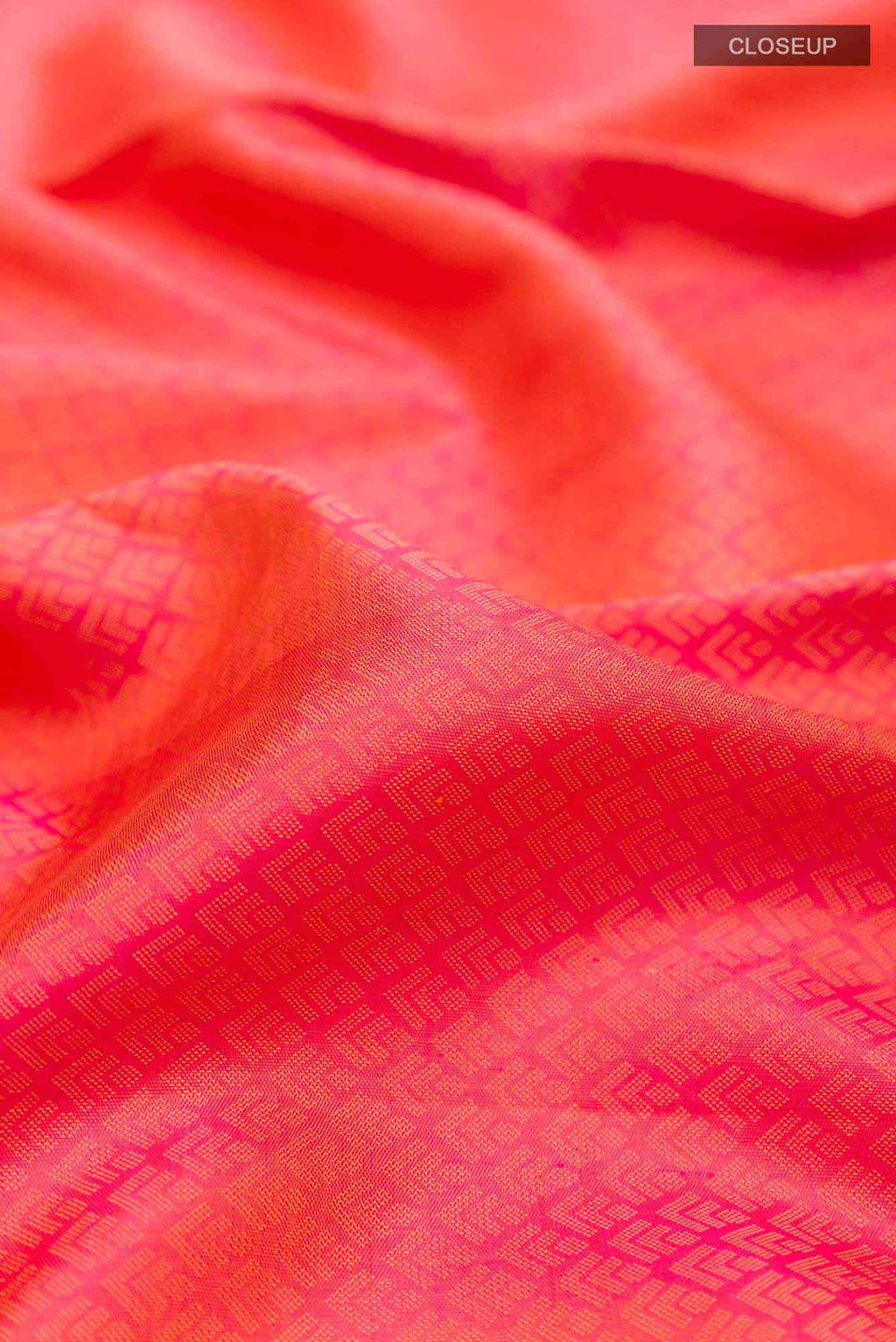 Pure Silk Pure Zari Pink Dual Tone Kanchipuram Saree