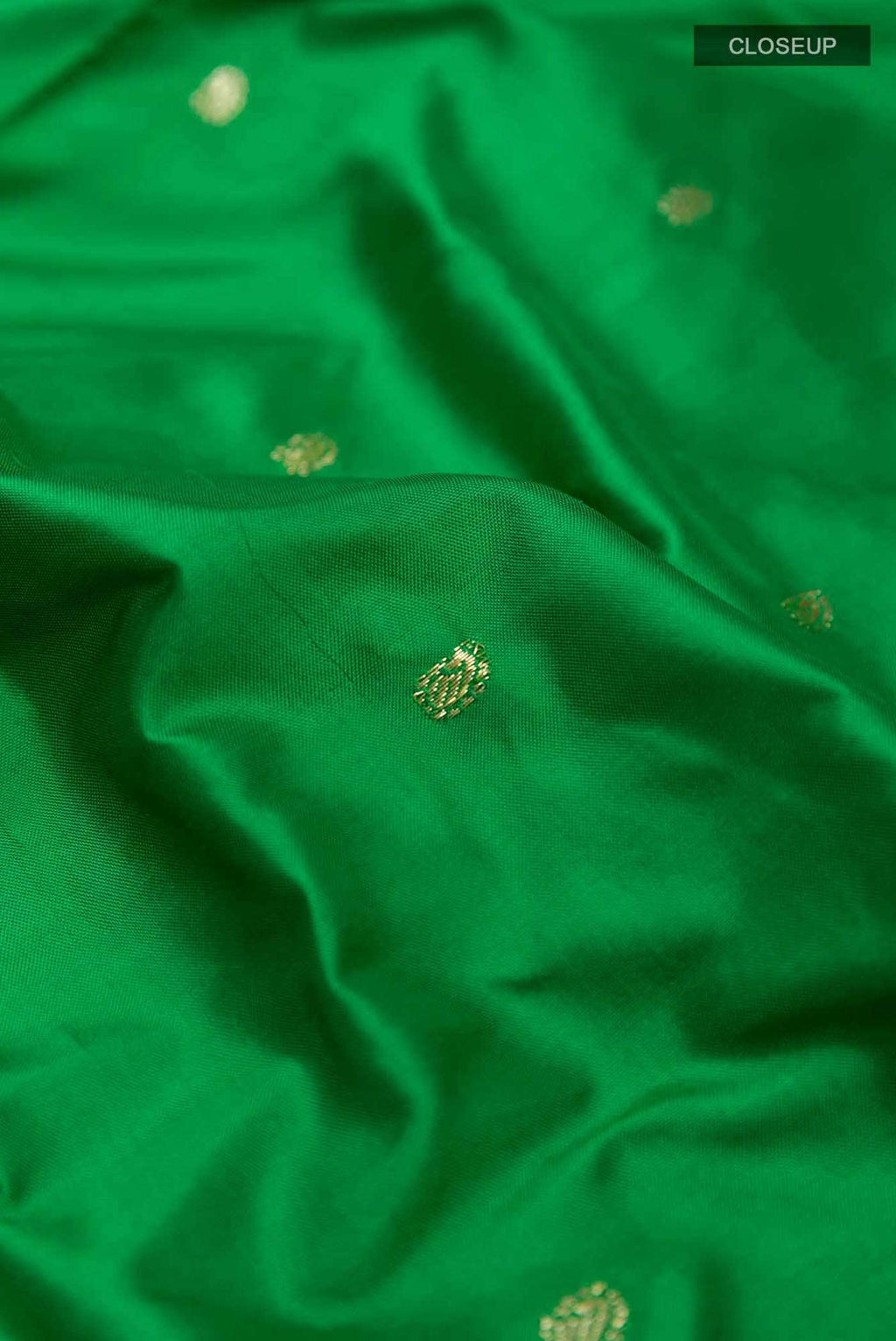 Green Dual Tone Paithani Silk Saree