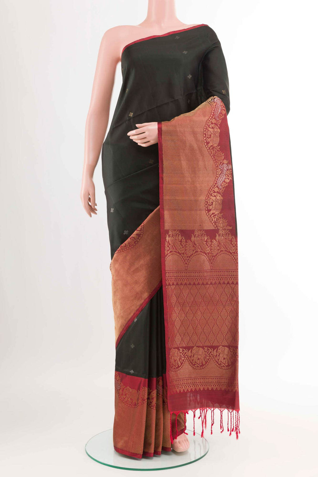 Black Soft Silk Saree