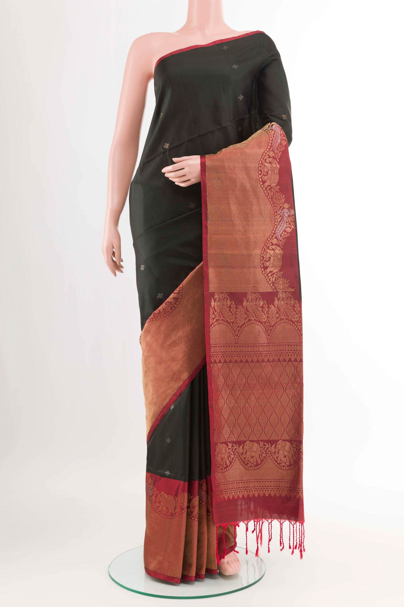Black Soft Silk Saree