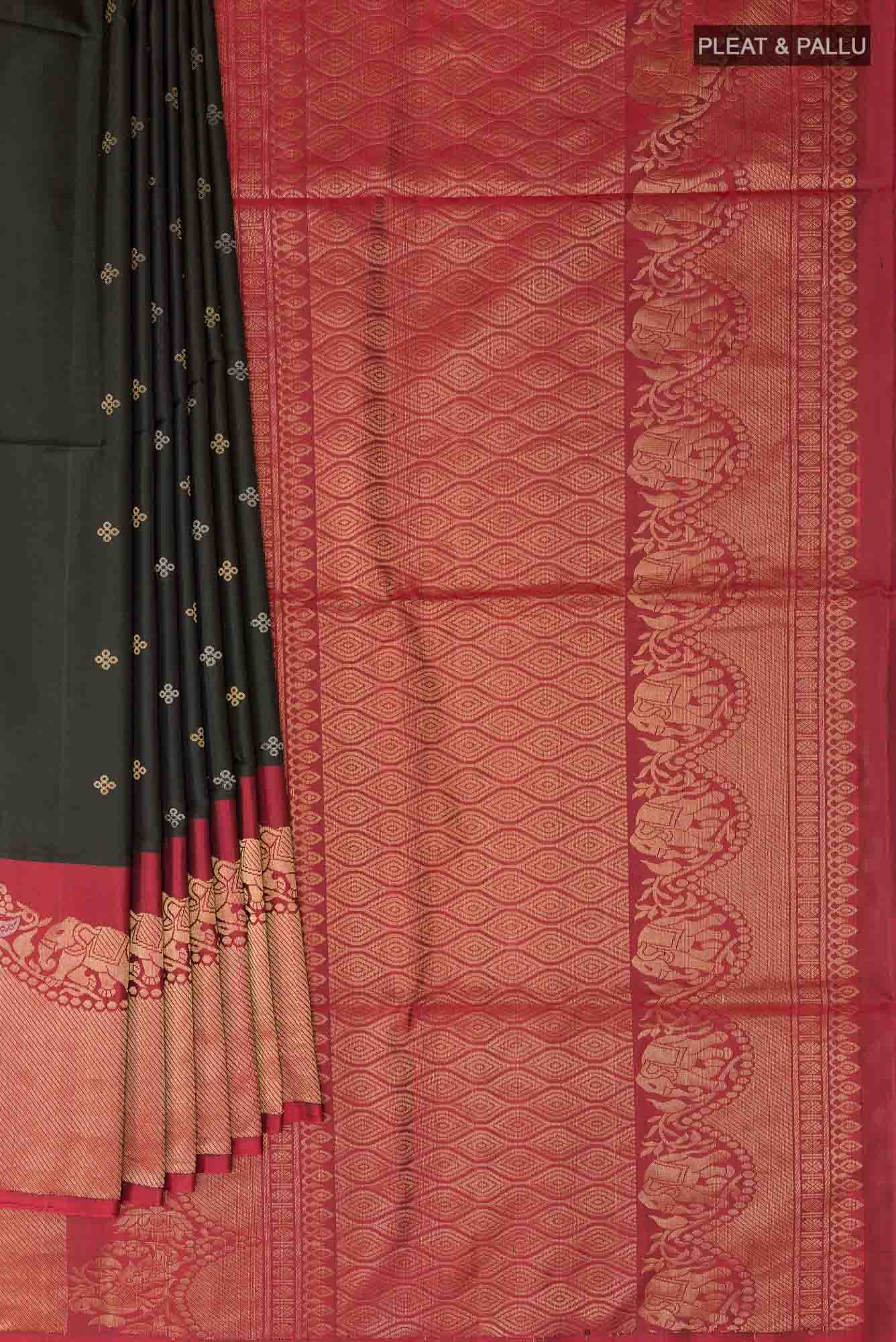 Black Soft Silk Saree