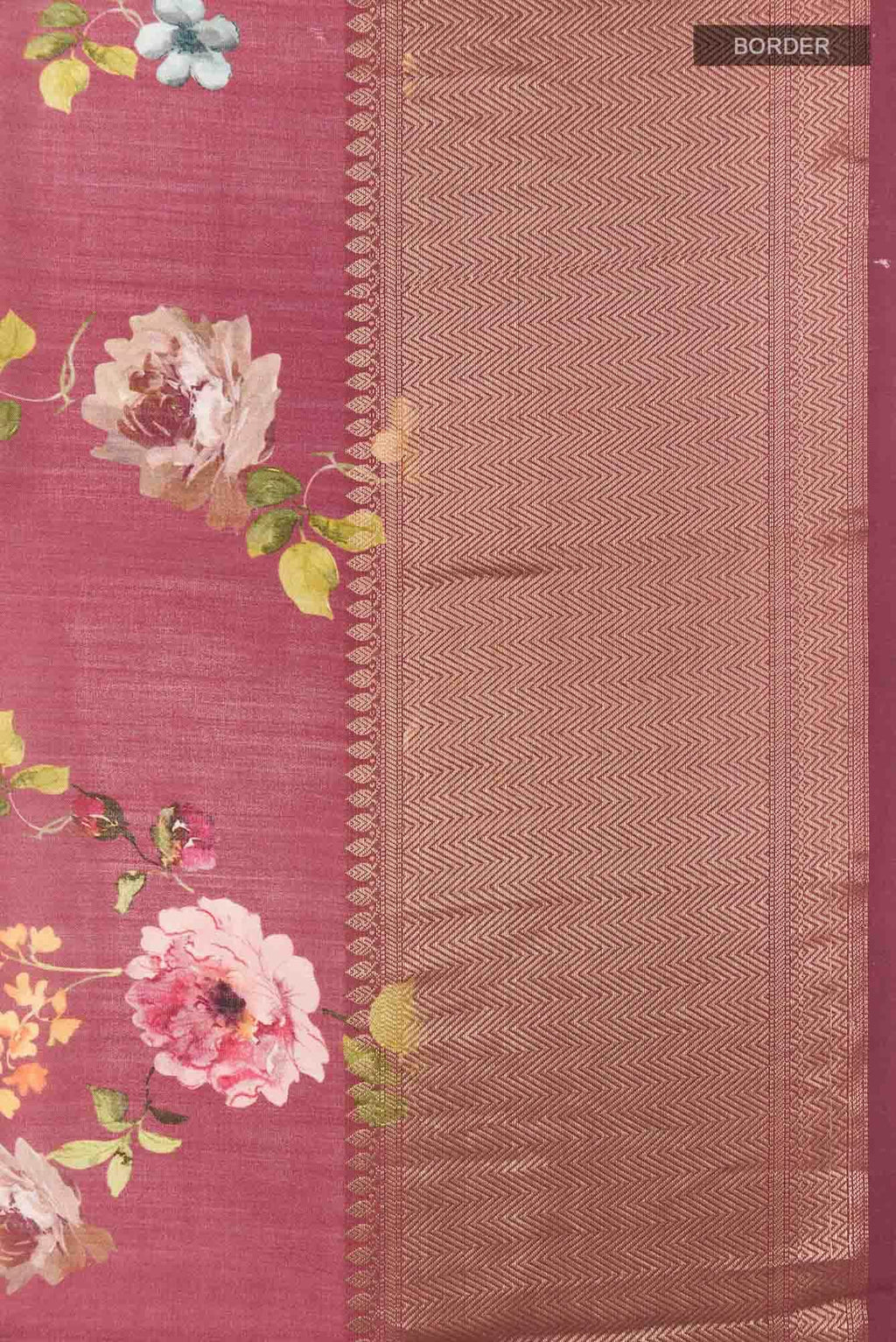 Light Magenta Tussar Saree