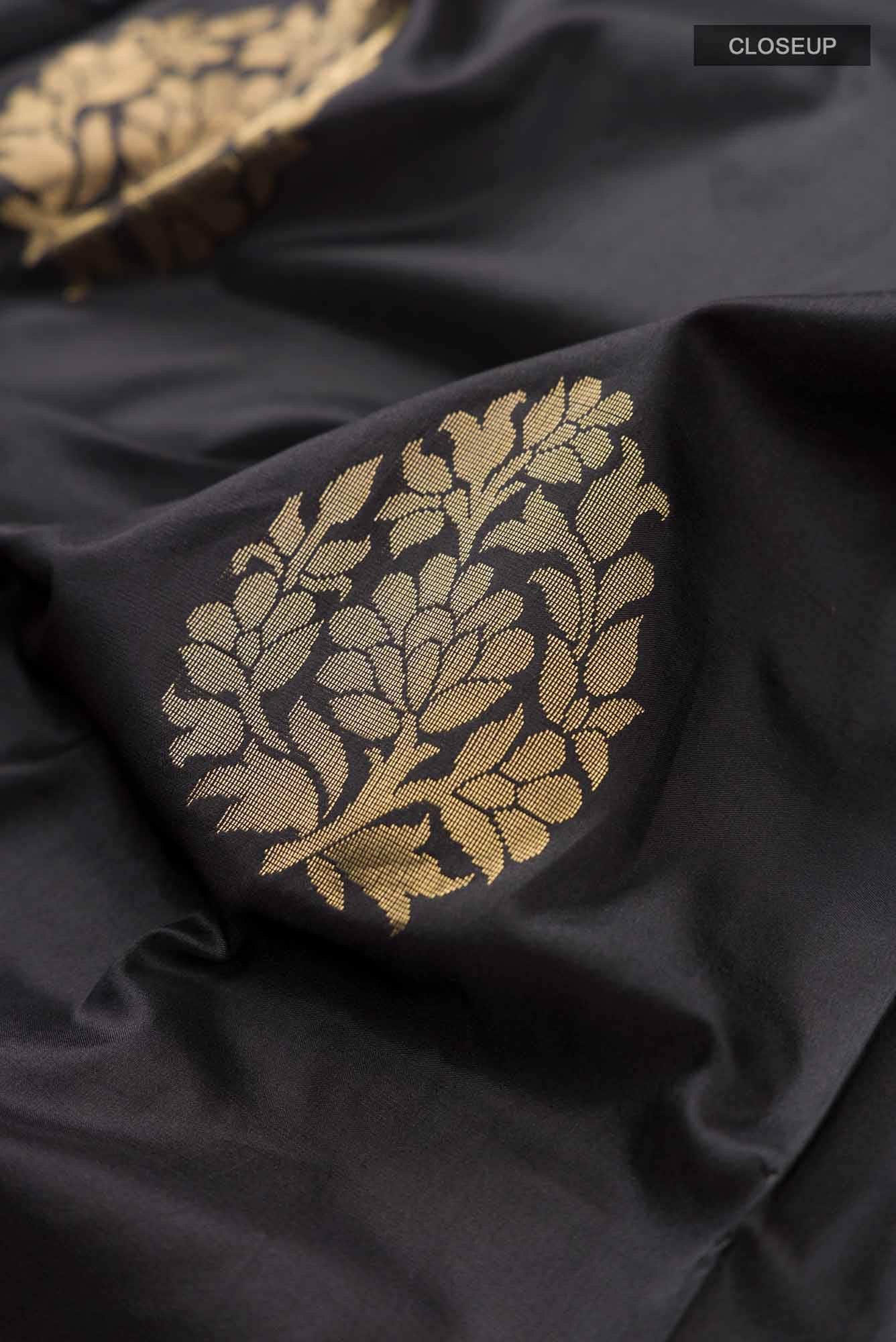 Black Soft Silk Saree