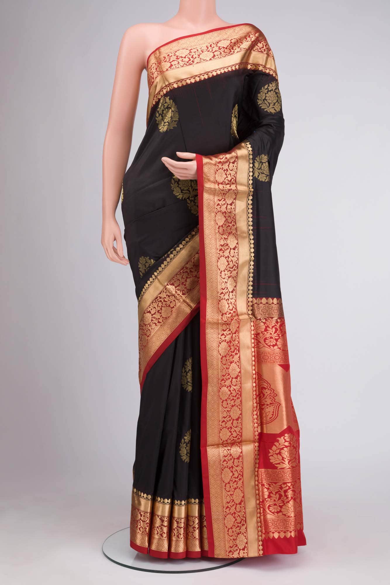Black Soft Silk Saree