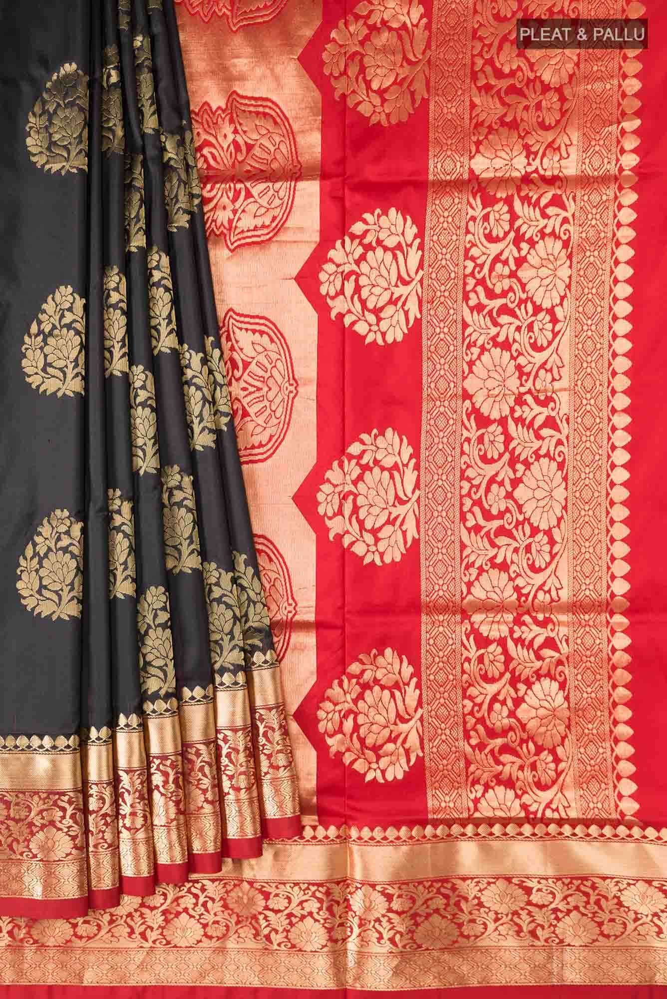 Black Soft Silk Saree