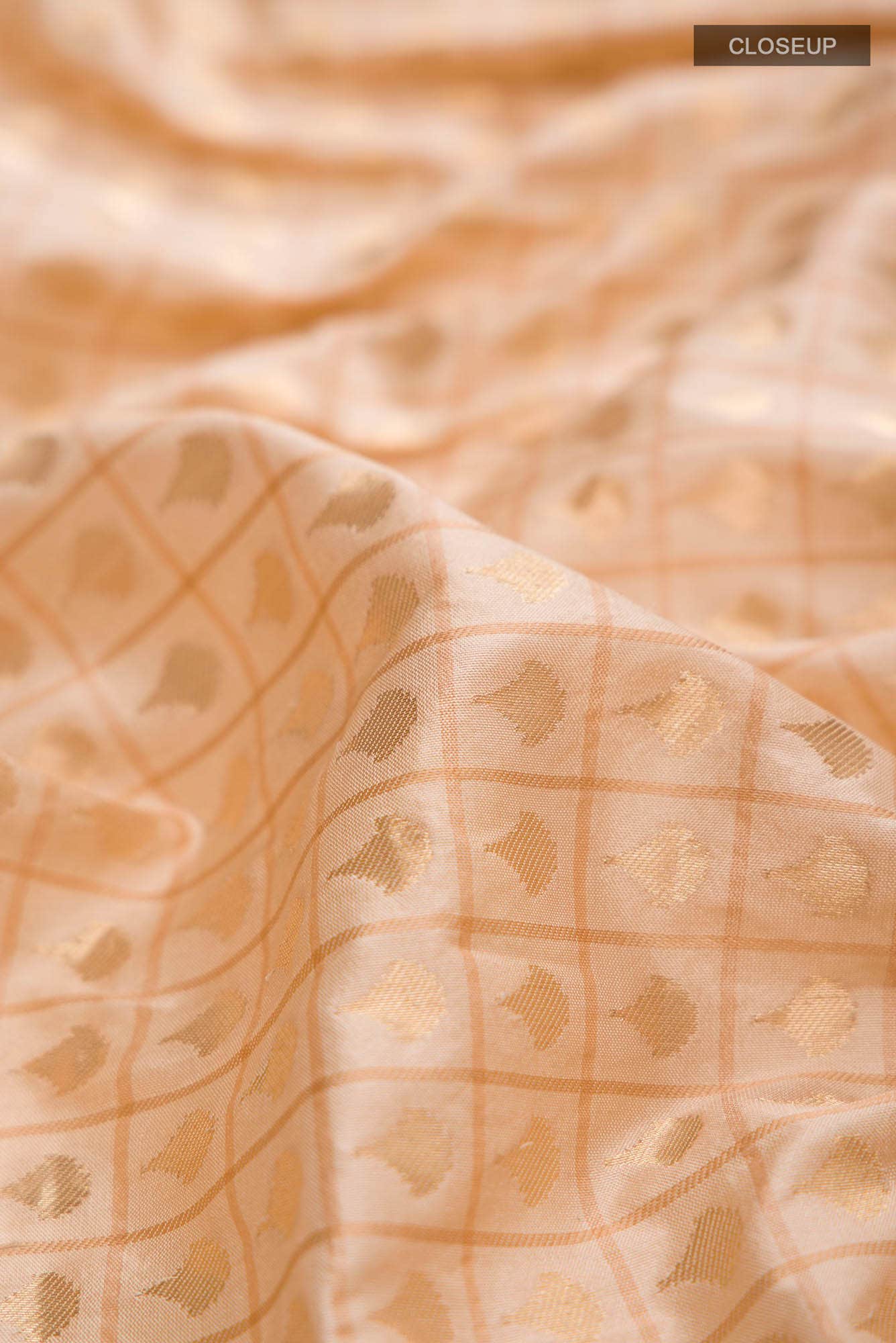 Sandal Banarasi Silk Saree