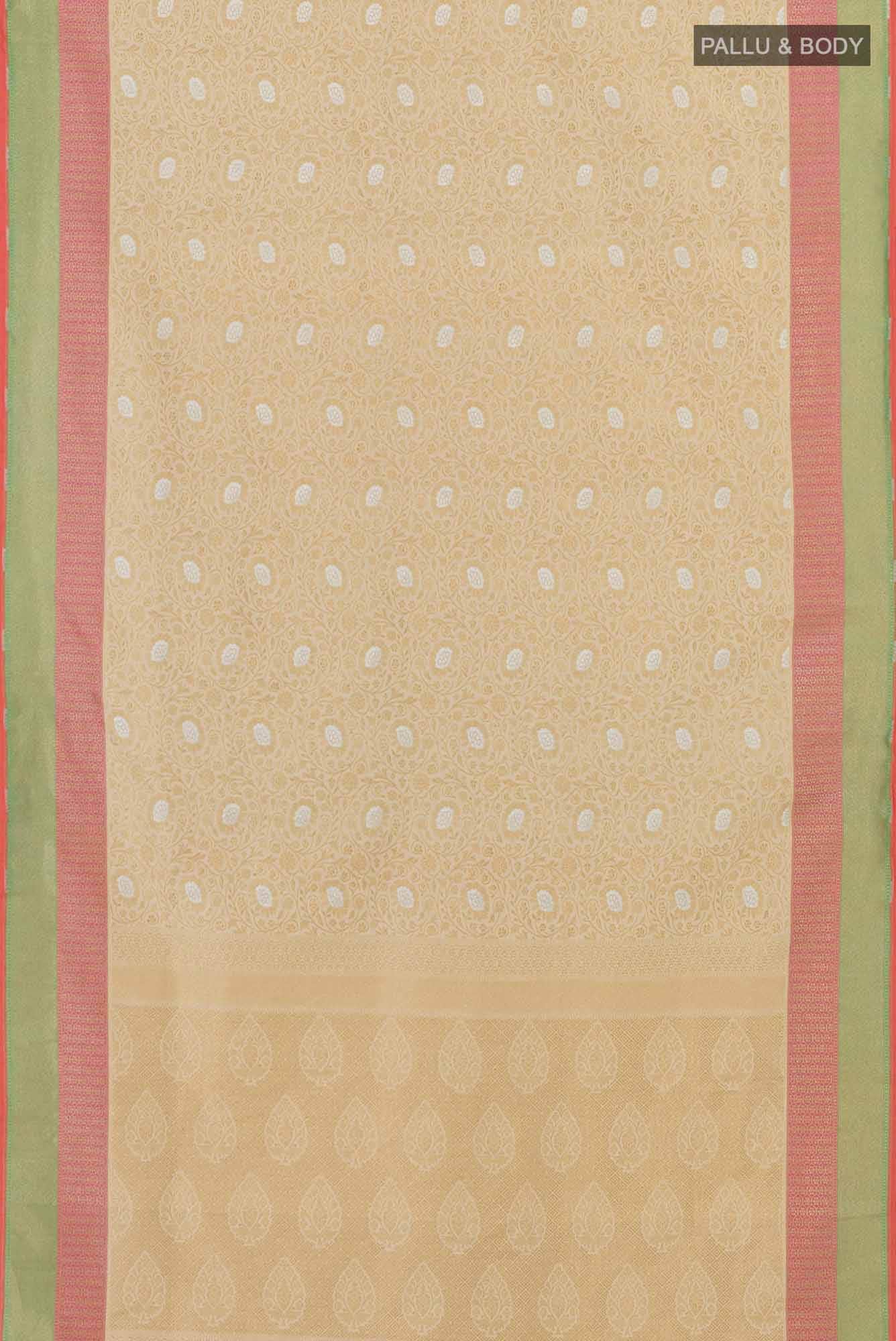 Beige Blended Banarasi Art Silk Saree