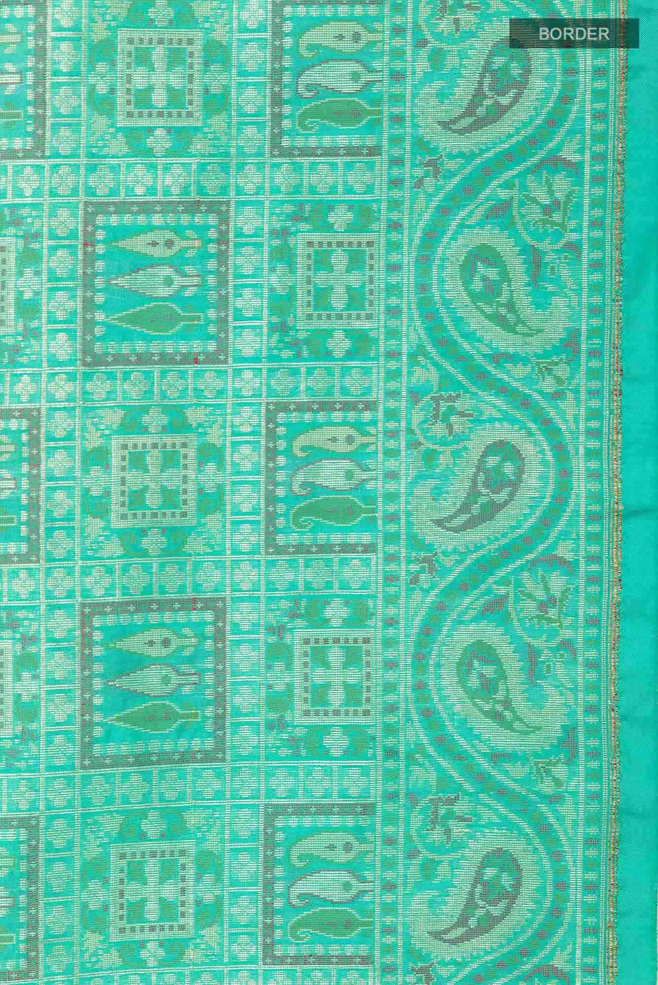 Light Blue Banarasi Silk Saree