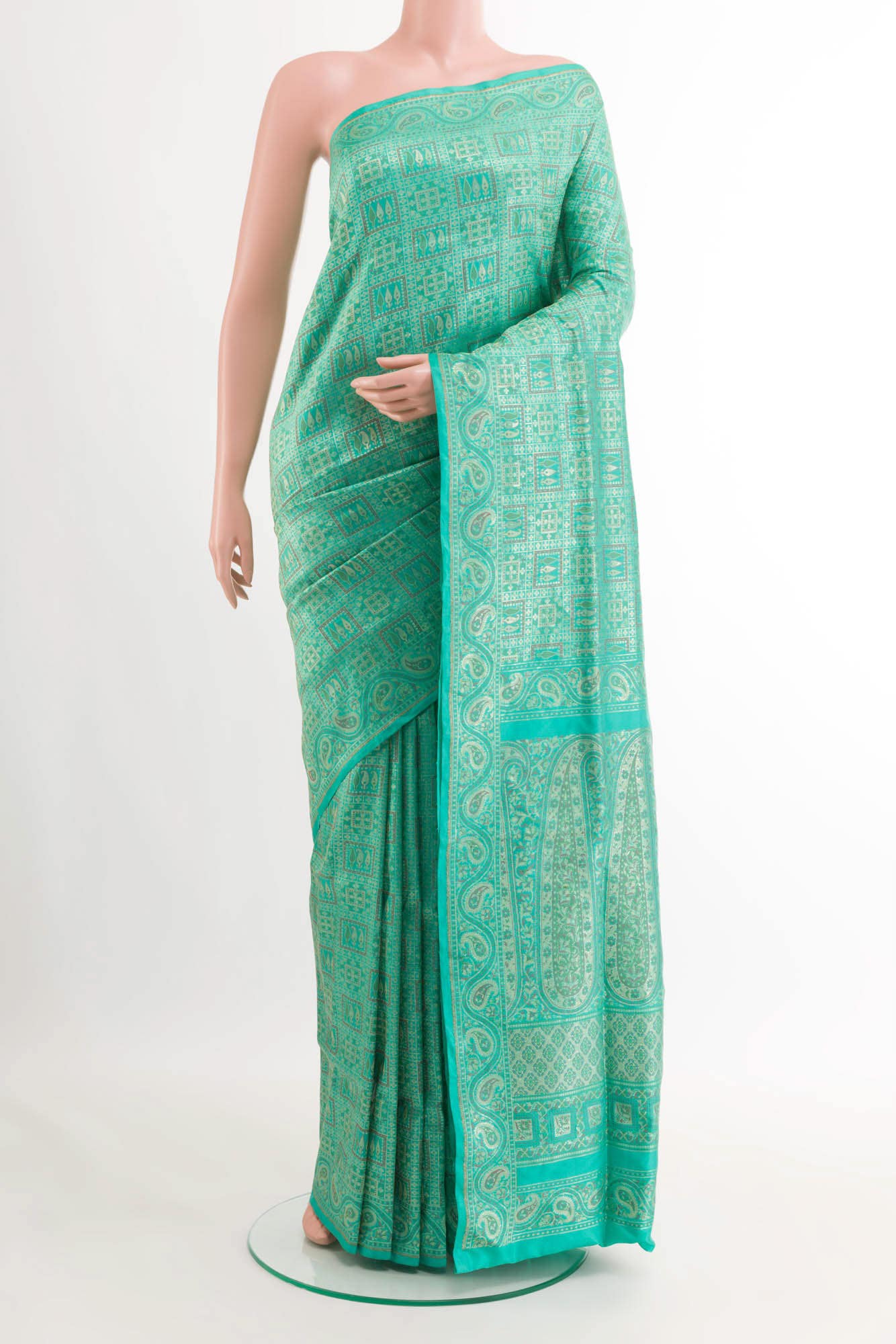Light Blue Banarasi Silk Saree