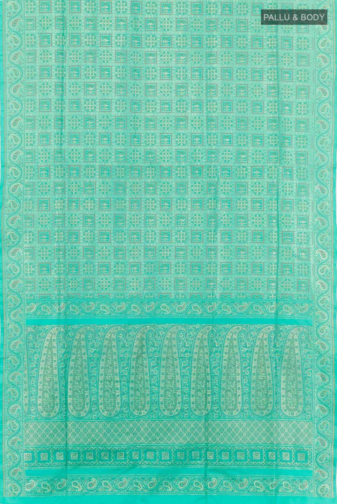 Light Blue Banarasi Silk Saree