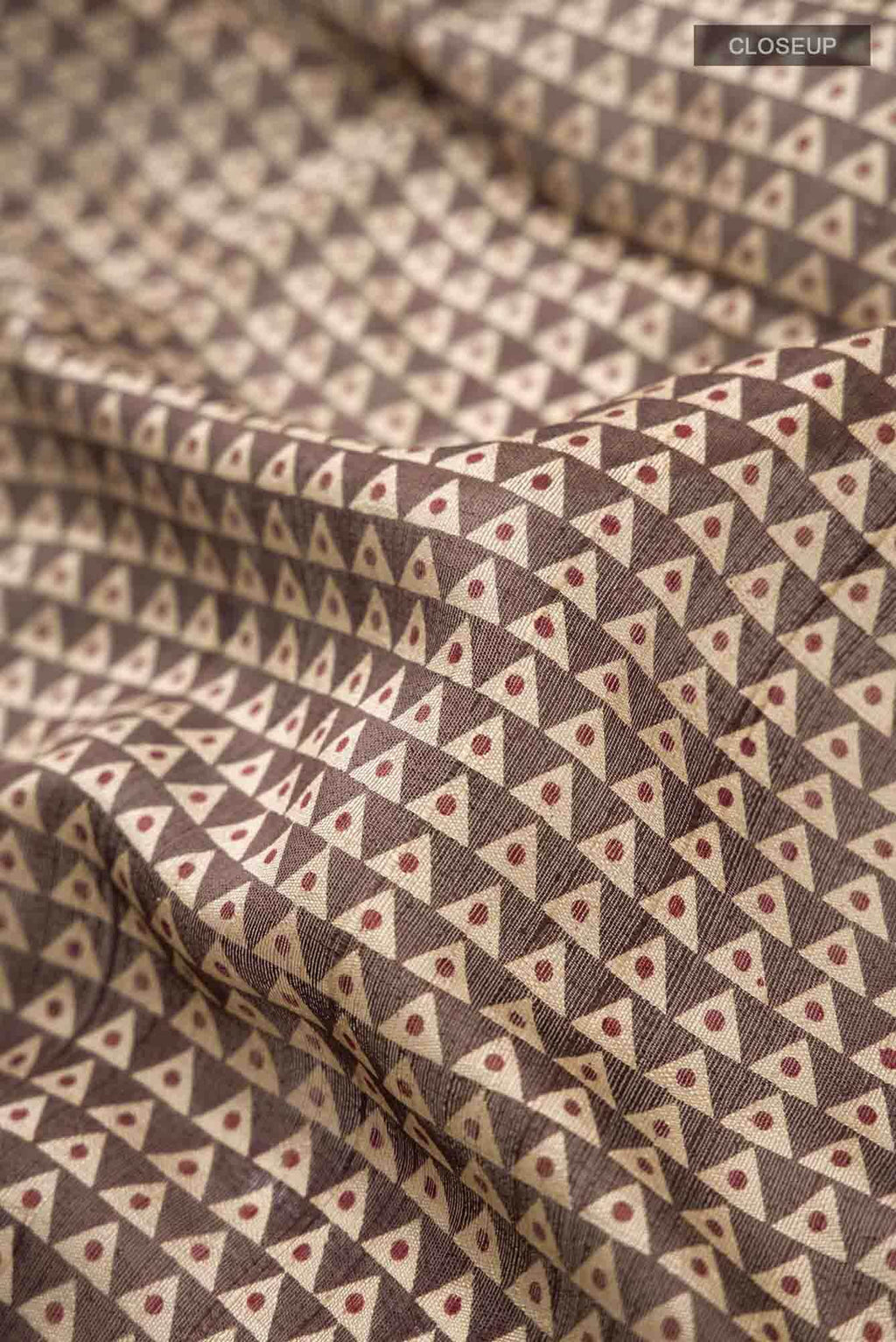 Brown Tussar Silk Saree