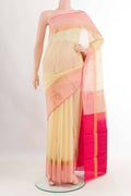 Off White Silk Cotton Saree