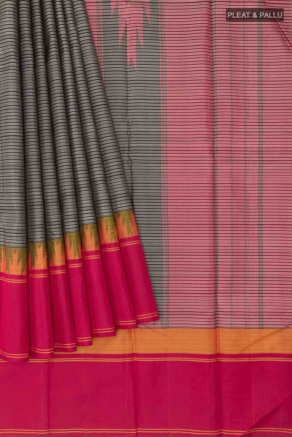 Black Kanchipuram Silk Saree