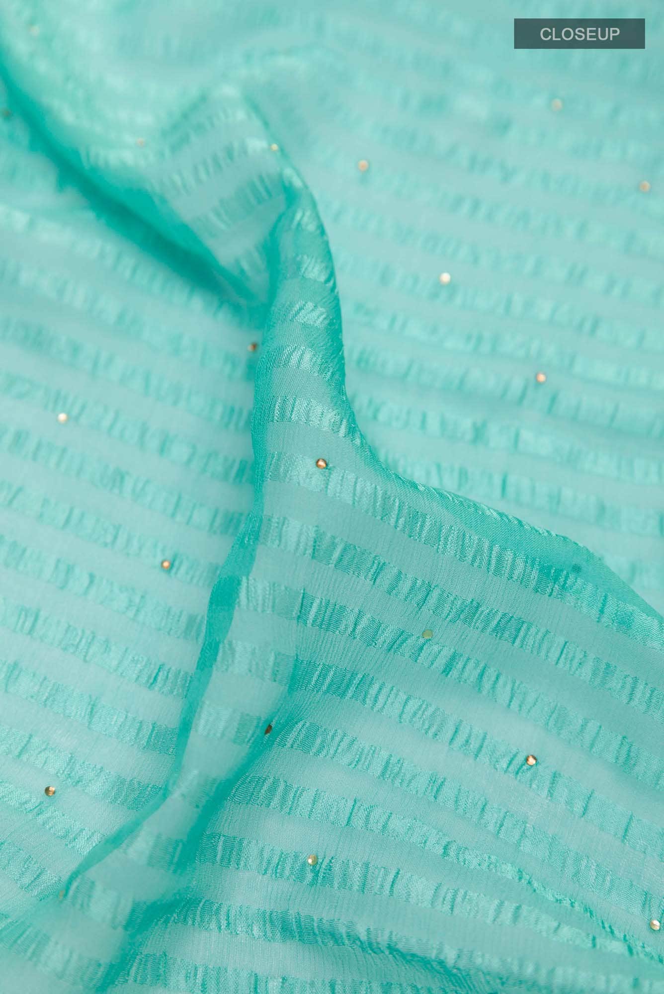 Blue Chiffon Saree