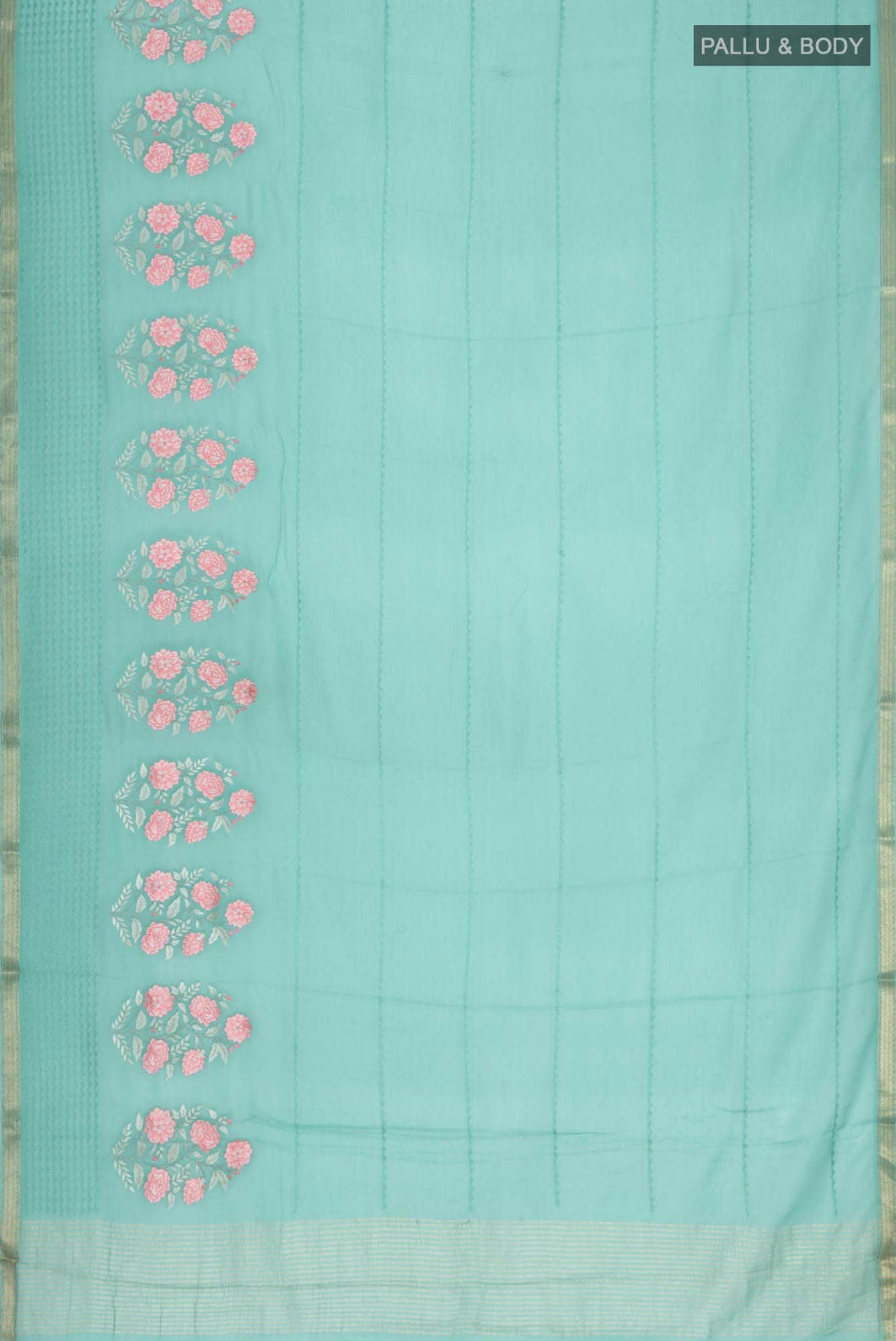 Green Chiffon Saree