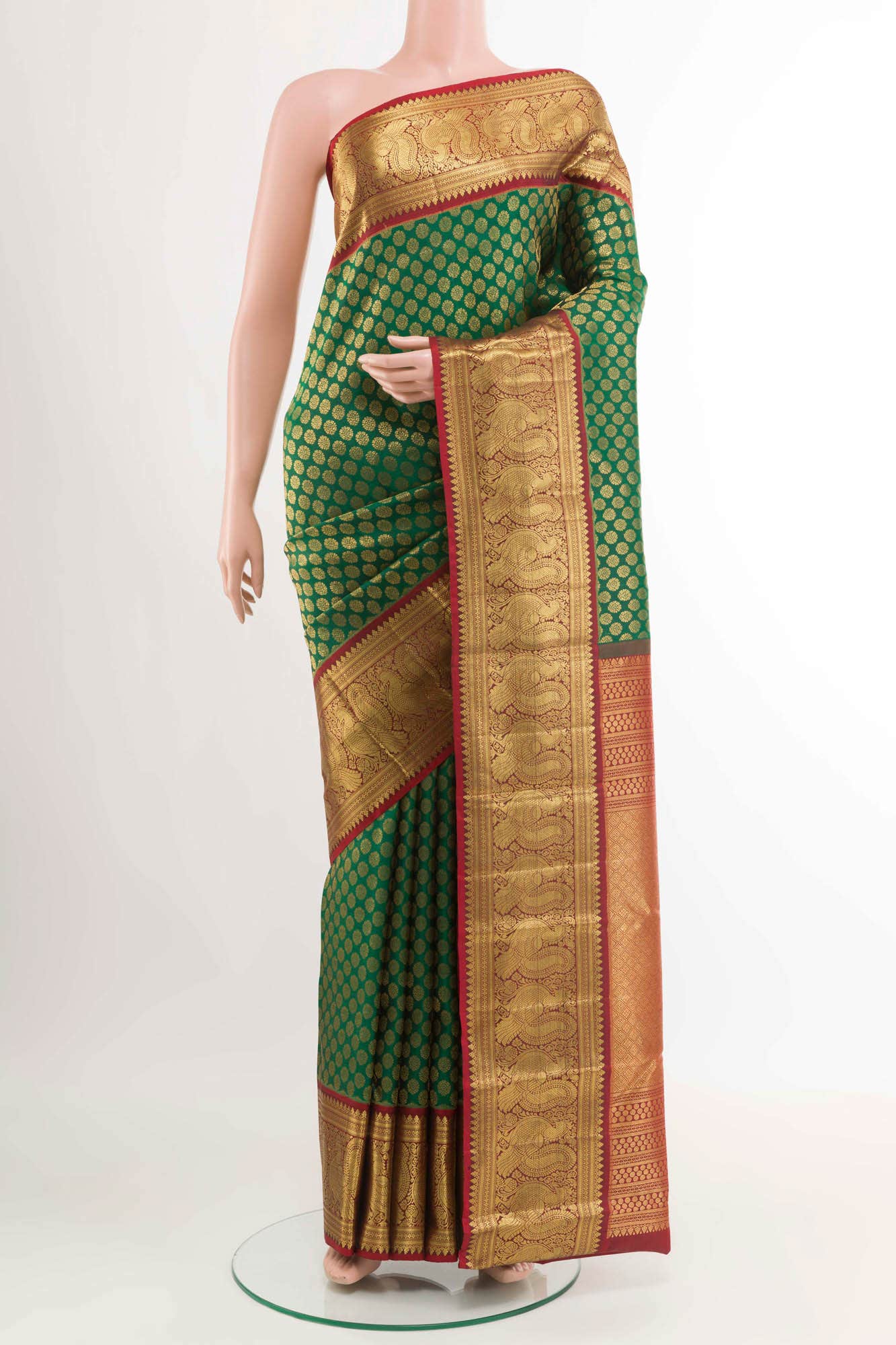 Green Kanchipuram Silk Saree