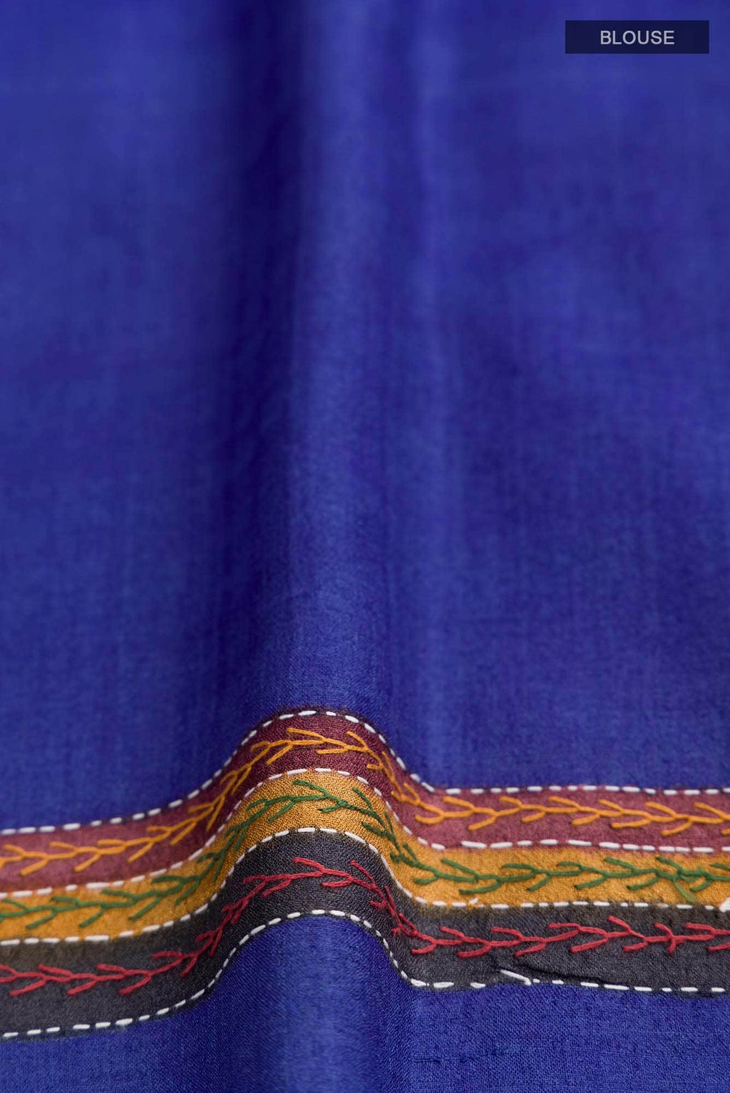 Blue Bhagalpuri Tussar Silk Saree