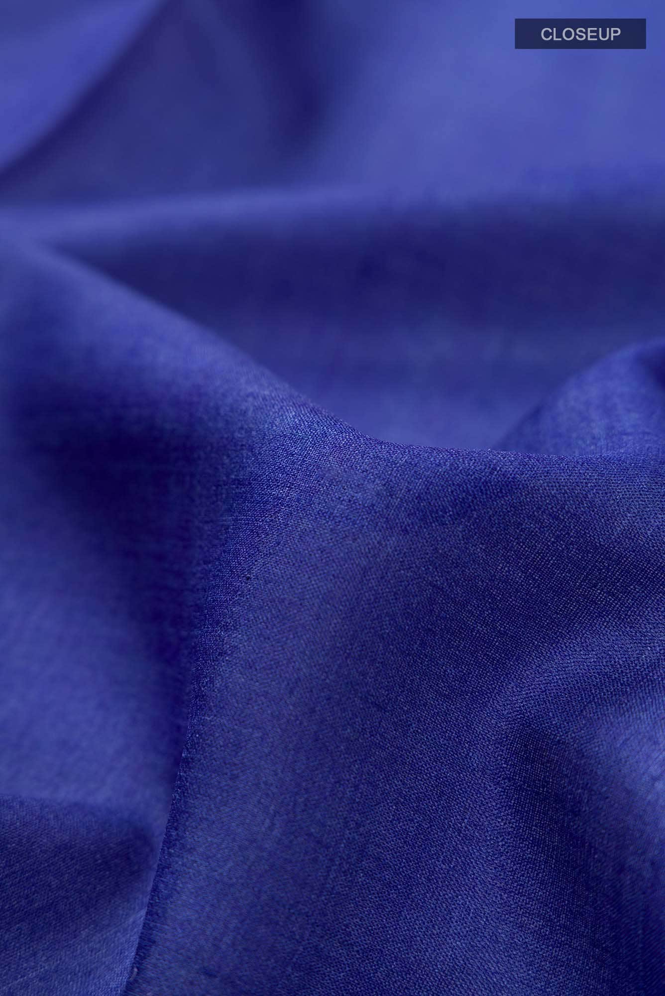 Blue Bhagalpuri Tussar Silk Saree