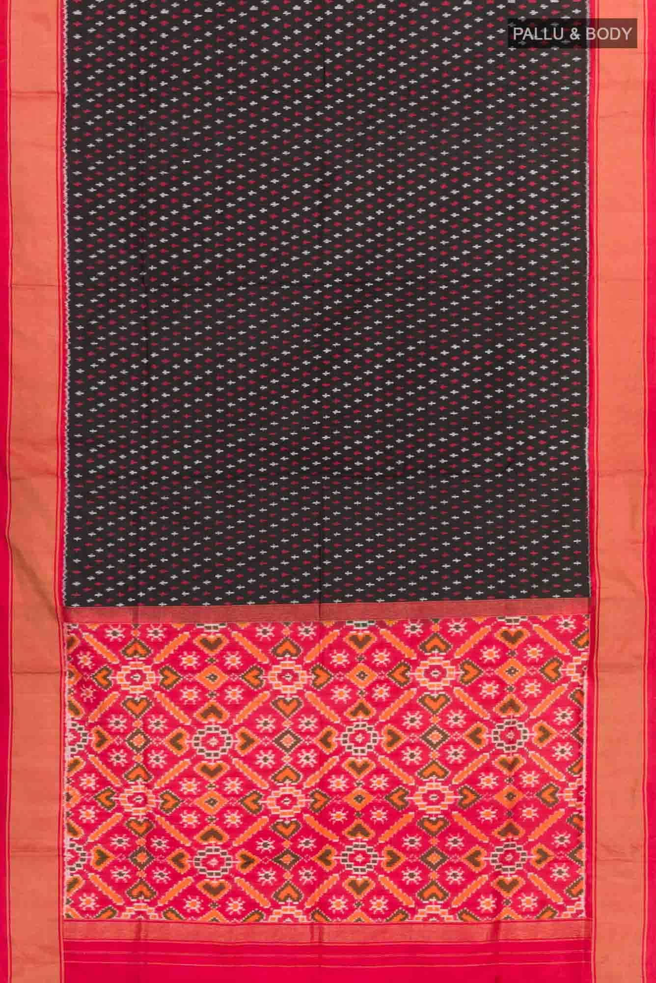 Black Pochampally Silk Saree