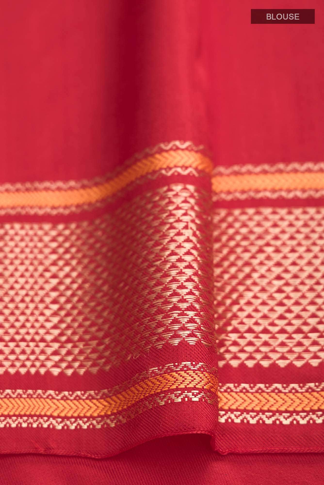 Cream Pochampally Silk Saree