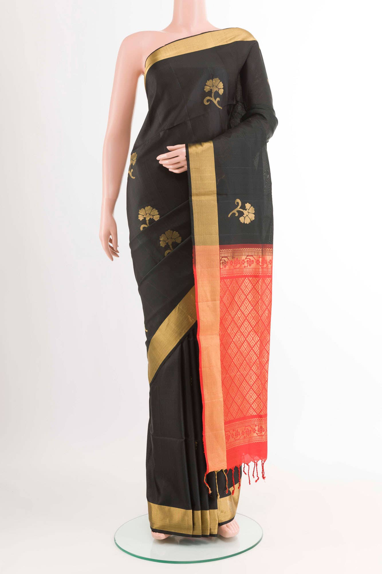 Black Soft Silk Saree
