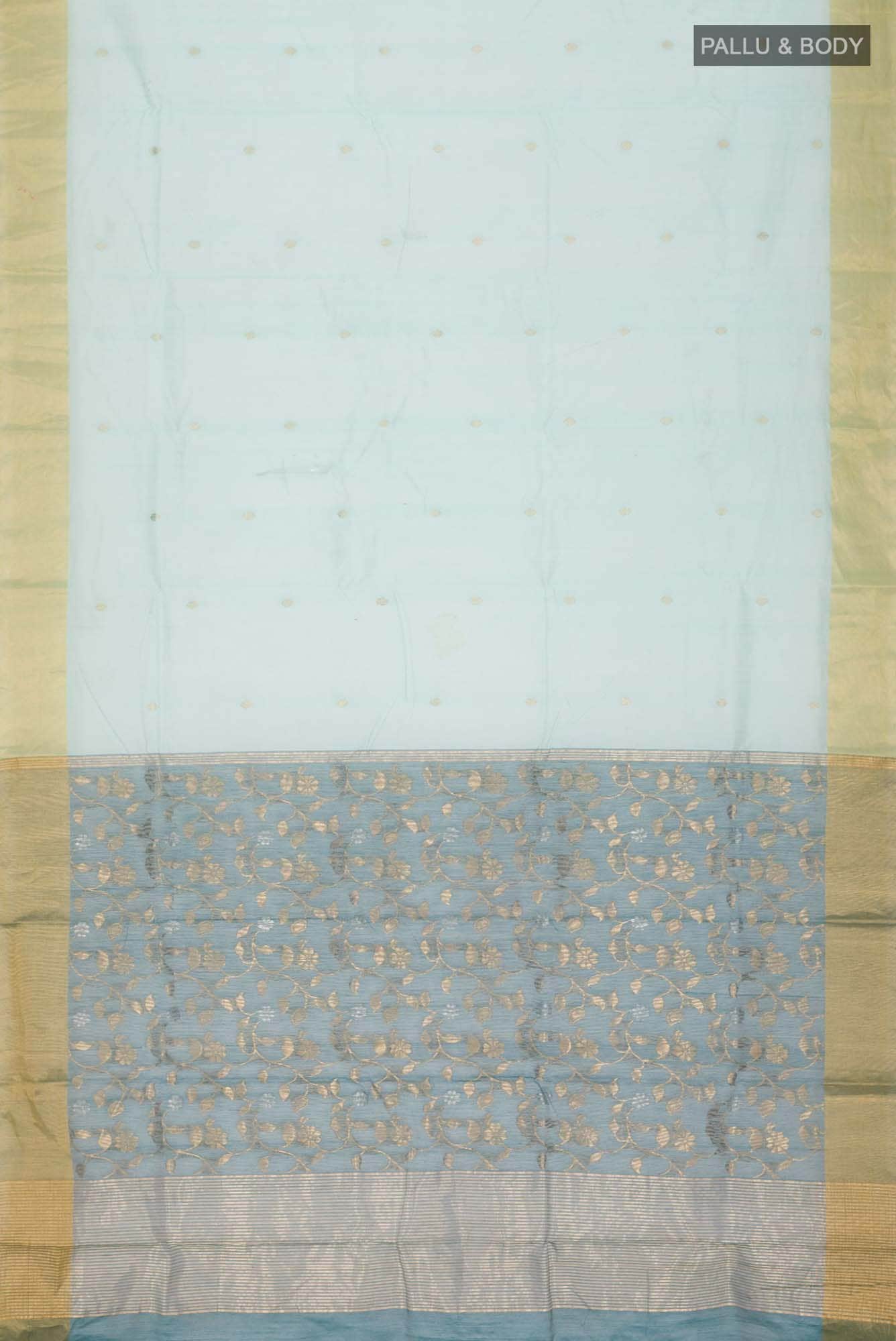 Green Chanderi Silk Cotton Saree