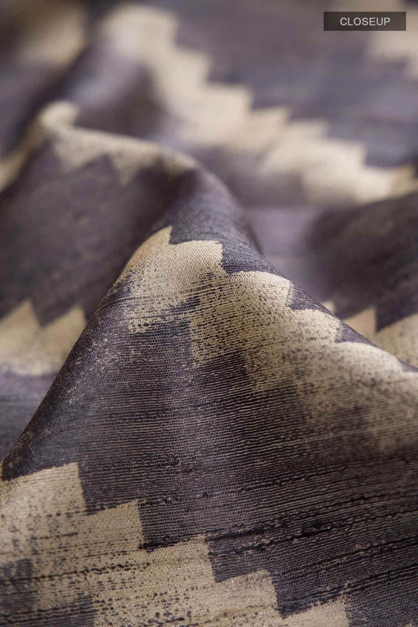 Grey Bhagalpuri Tussar Silk Saree