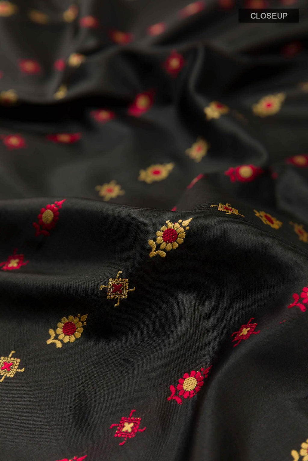 Black Baluchari Silk Saree