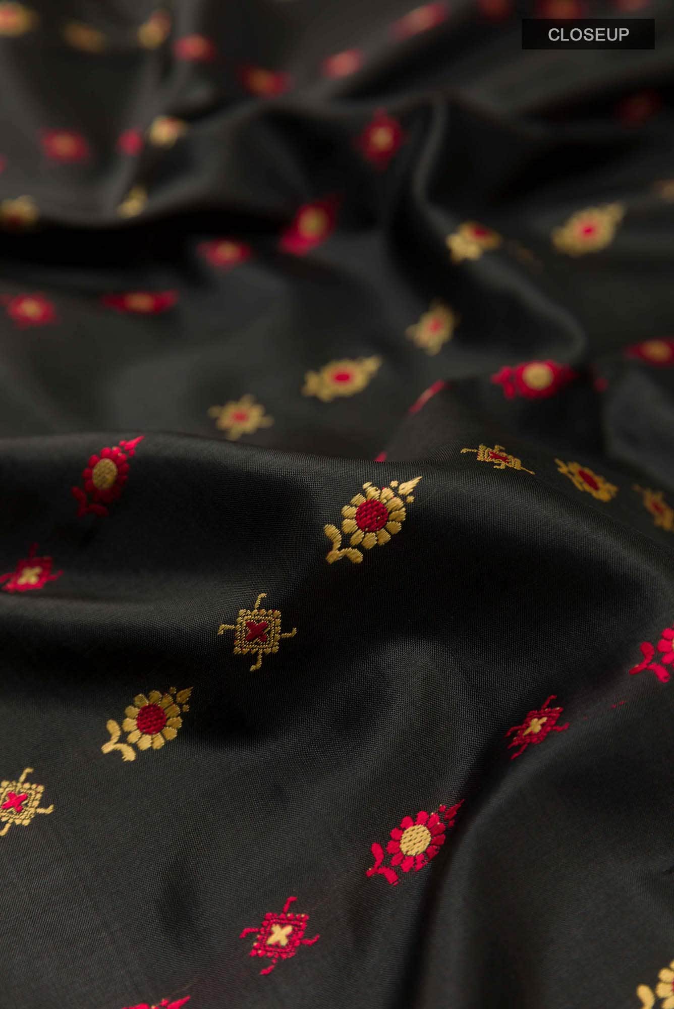 Black Baluchari Silk Saree