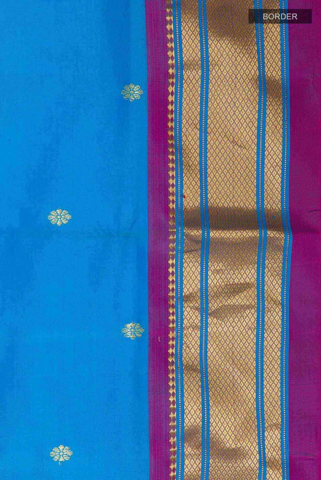 Blue Paithani Silk Saree