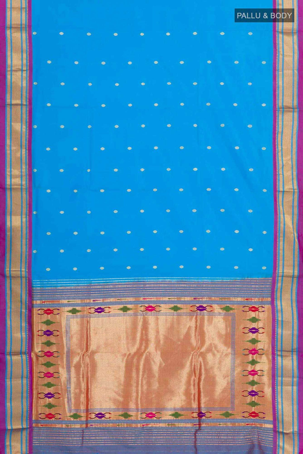 Blue Paithani Silk Saree
