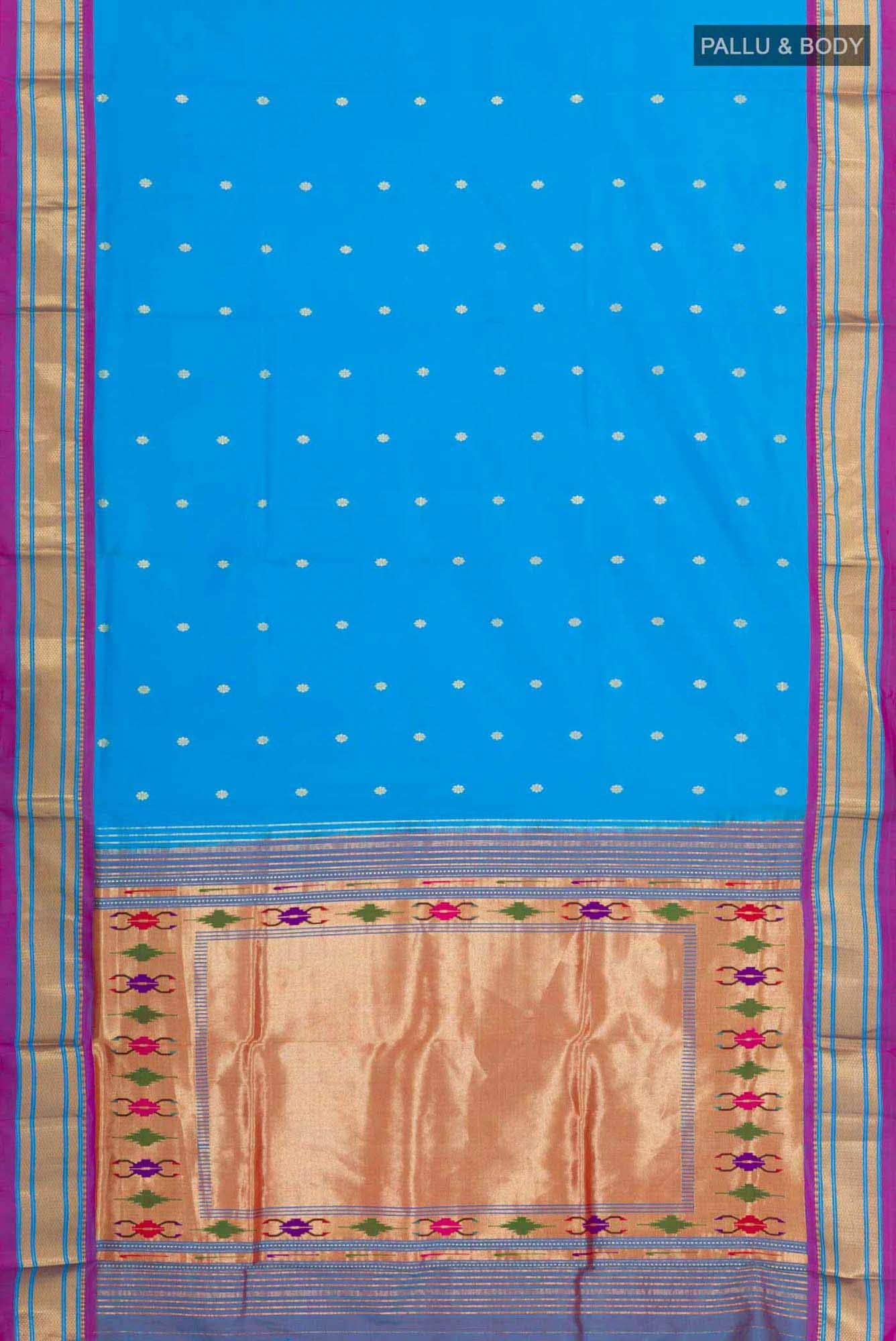 Blue Paithani Silk Saree