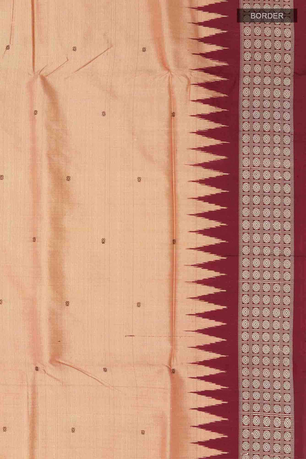 Beige Orissa Silk Saree