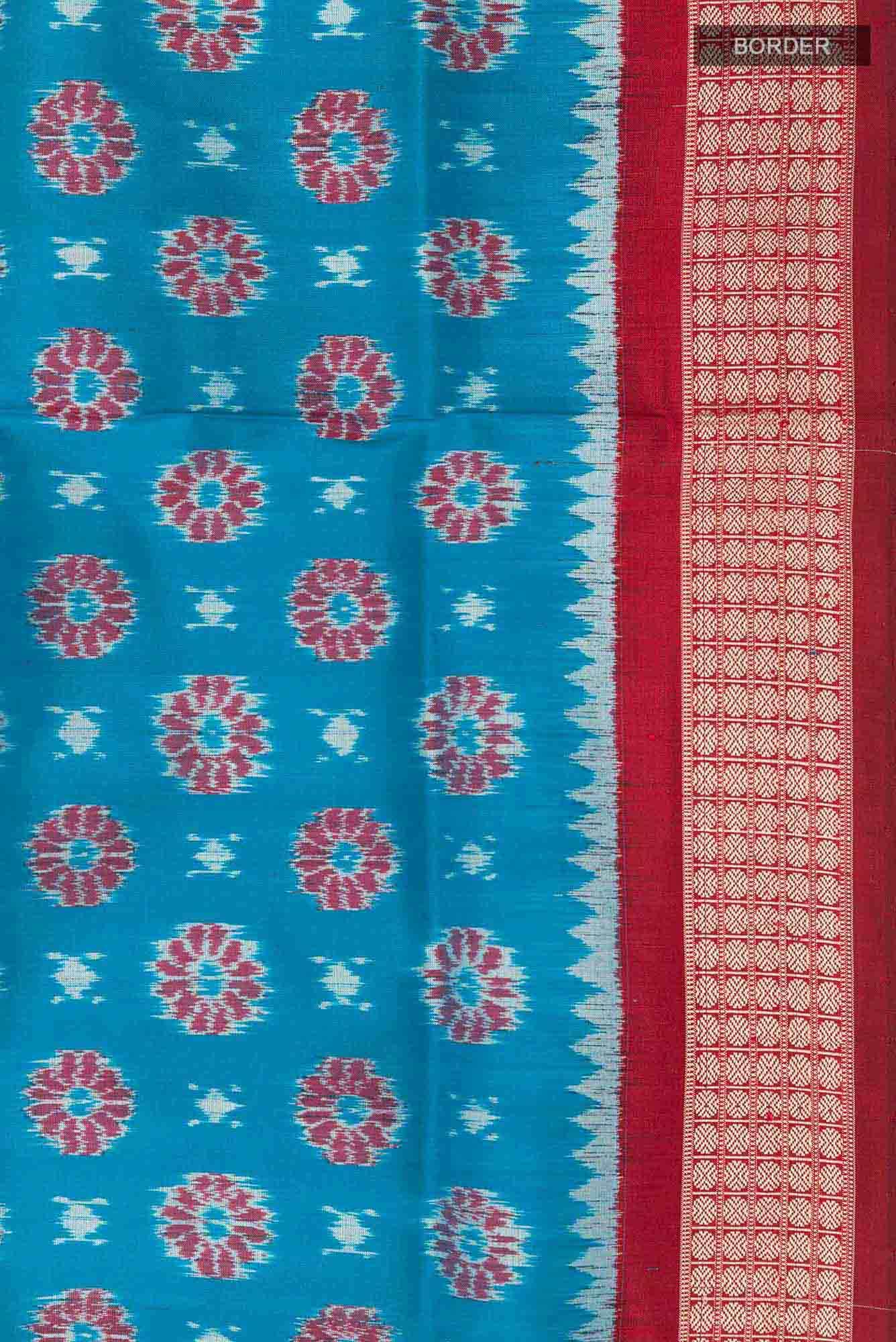 Blue Orissa Silk Saree