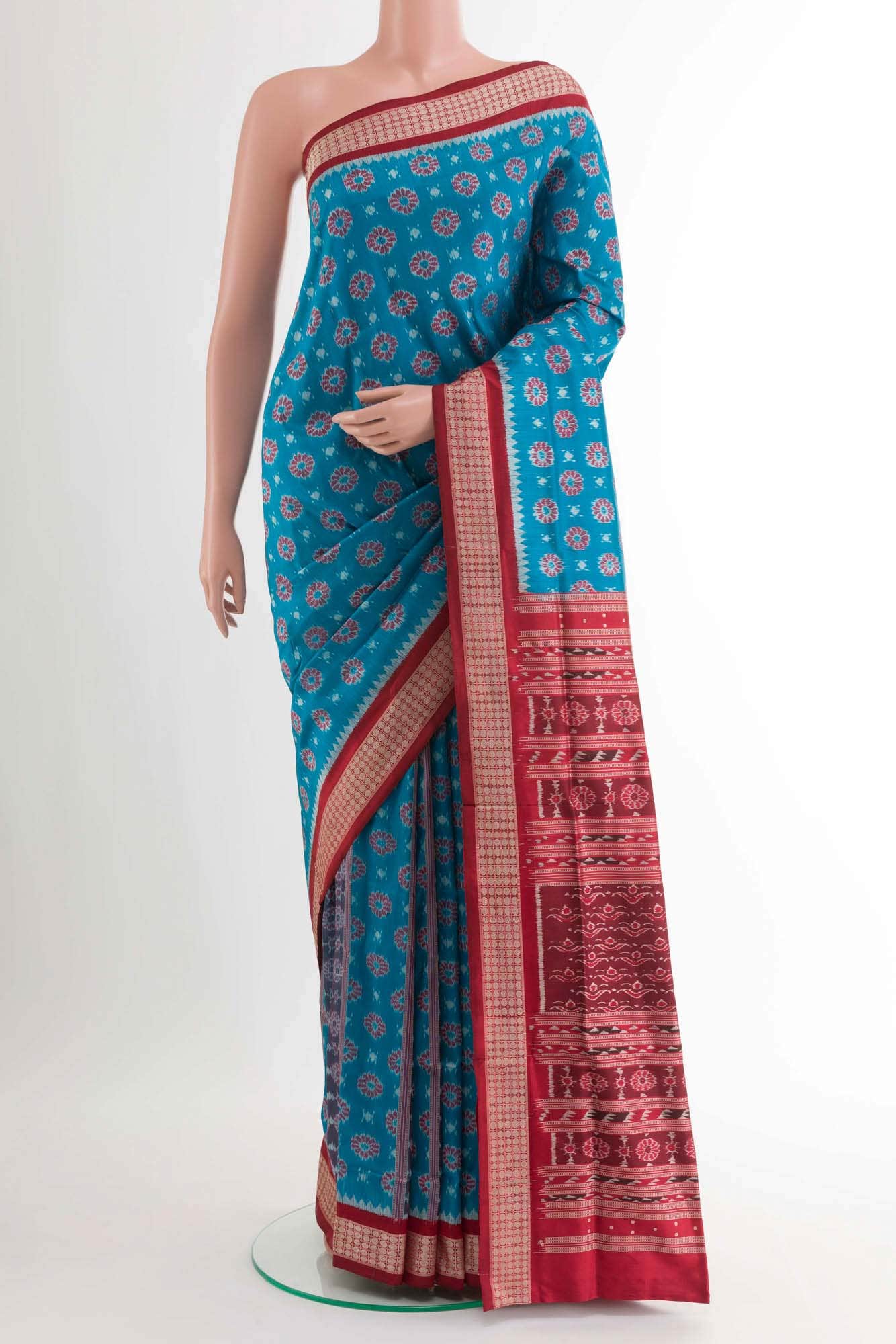 Blue Orissa Silk Saree