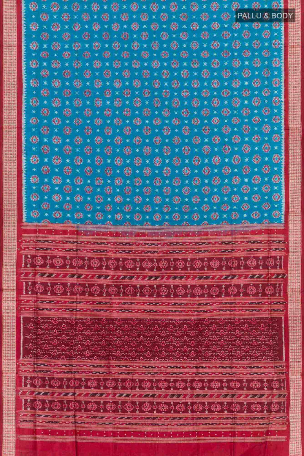 Blue Orissa Silk Saree