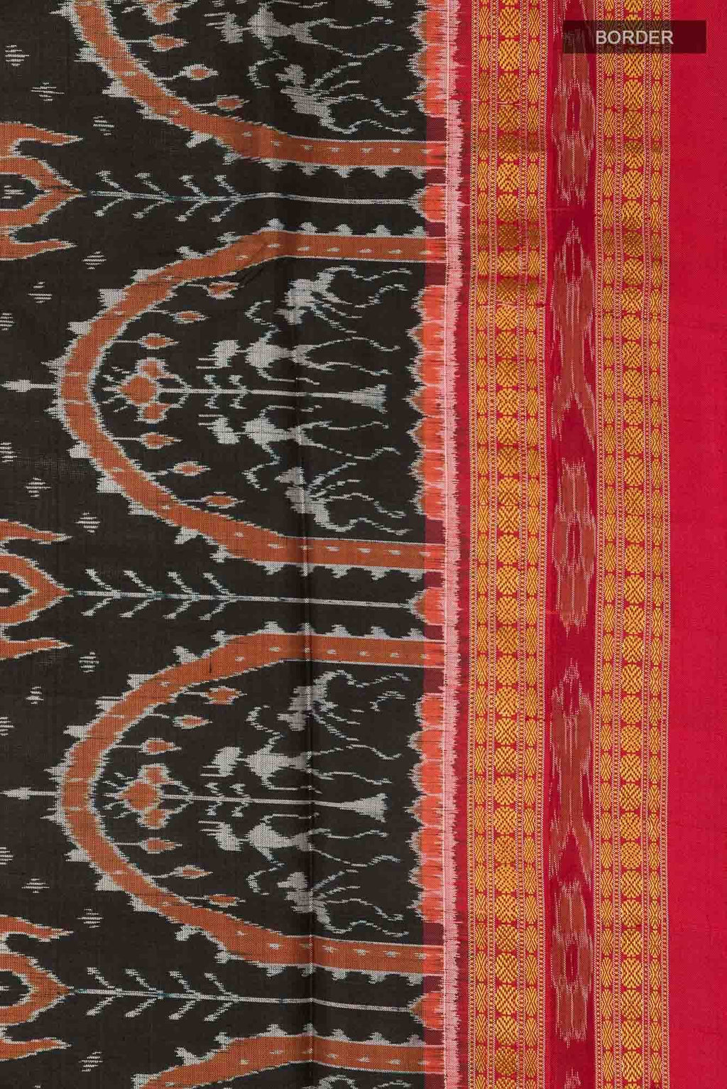Black Orissa Silk Saree
