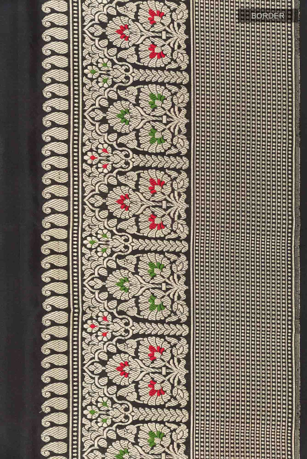 Black Banarasi Silk Saree